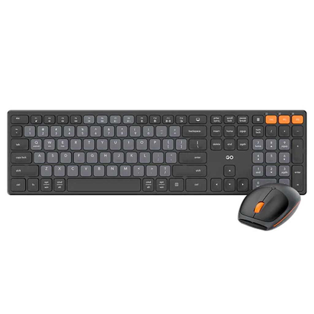 Kit Teclado y Mouse Fantech GO POP WK895 Black Inalámbrico Bluetooth