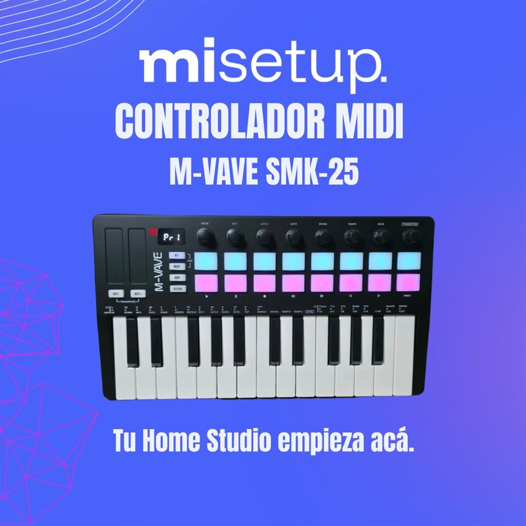 Controlador MIDI M-VAVE SMK-25 II Black