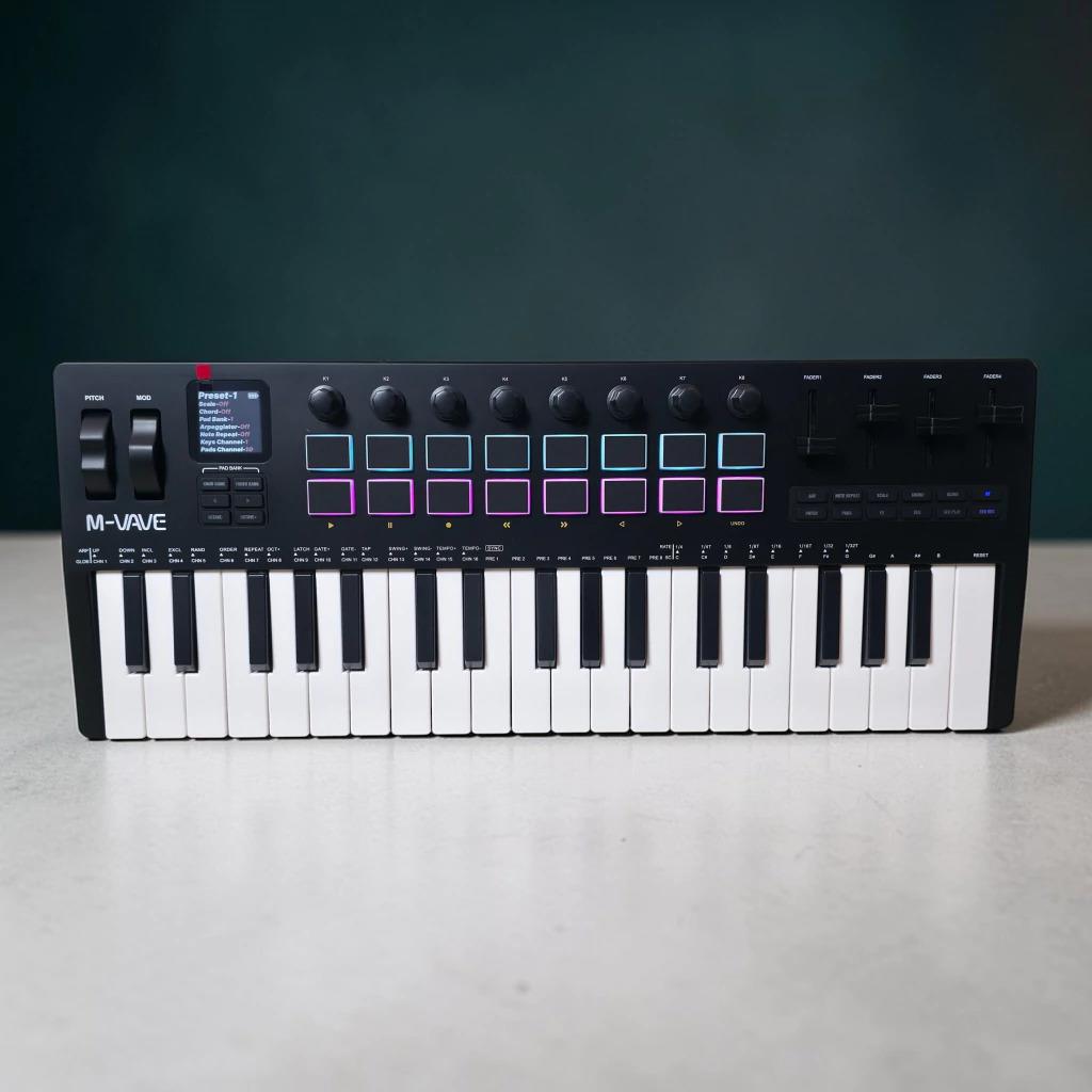 Controlador Midi M-VAVE SMK37 Pro Black