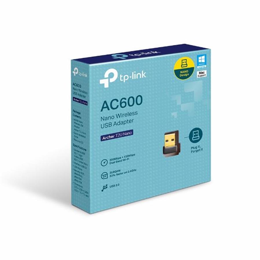 TP-Link Archer T2U Nano AC600 WiFi USB Dual band