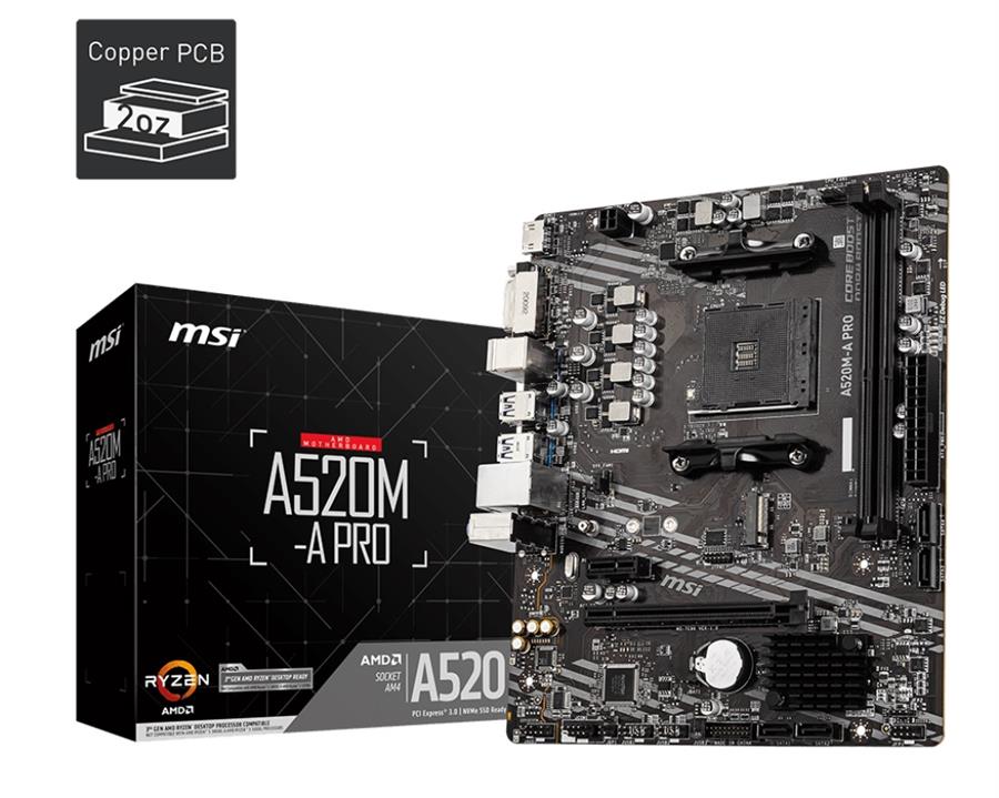 Mother MSI A520M-A PRO AM4 DDR4